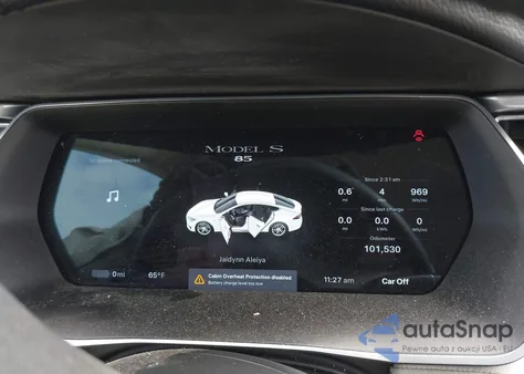 2014 Tesla Model S P85 из США, поврежденный, VIN 5YJSA1H1XEFP53679